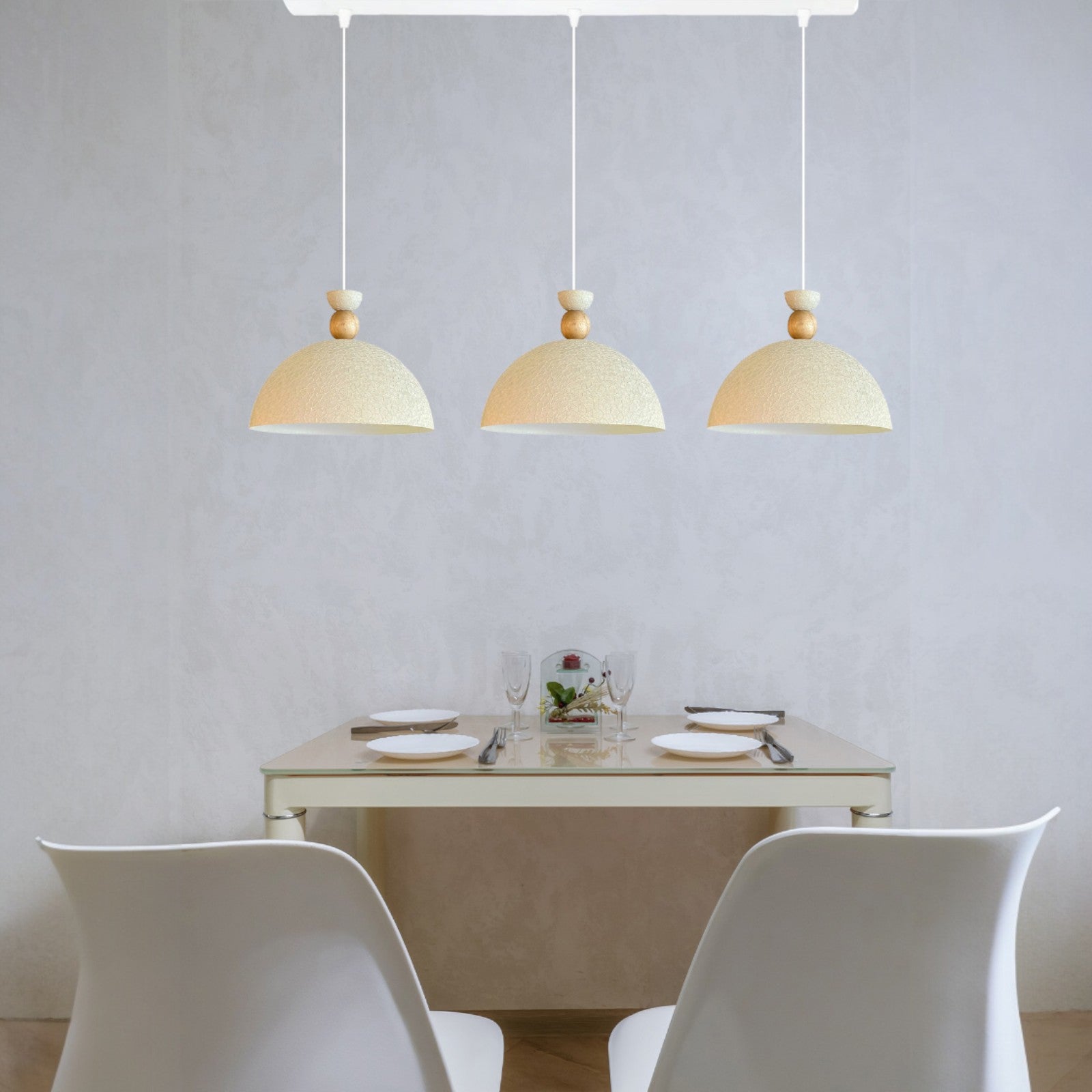 Pendelleuchte Yimpi Trio Metall Ø30cm, Modern Hängelampe